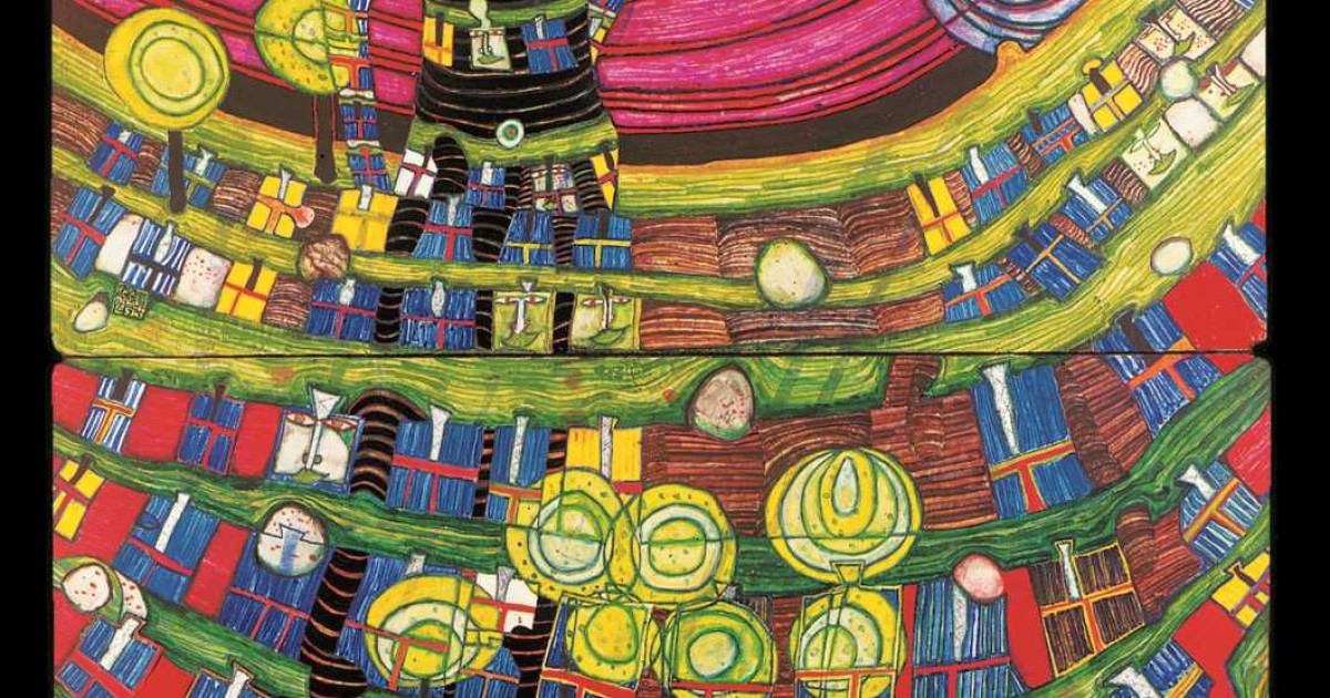 Hundertwasser BLIND VENUS INSIDE BABEL hundertwasser-blind-venus-inside-babel
